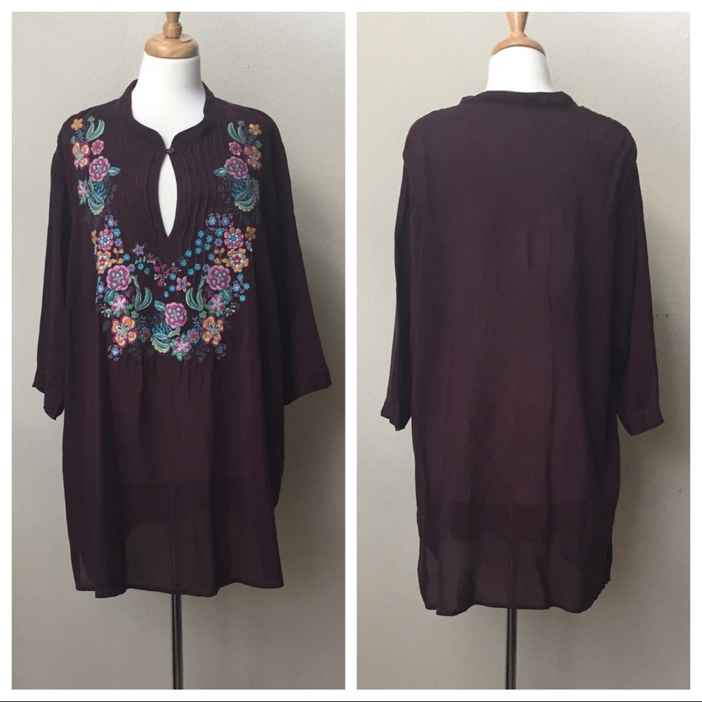 Johnny Was Embroidered Tunic
